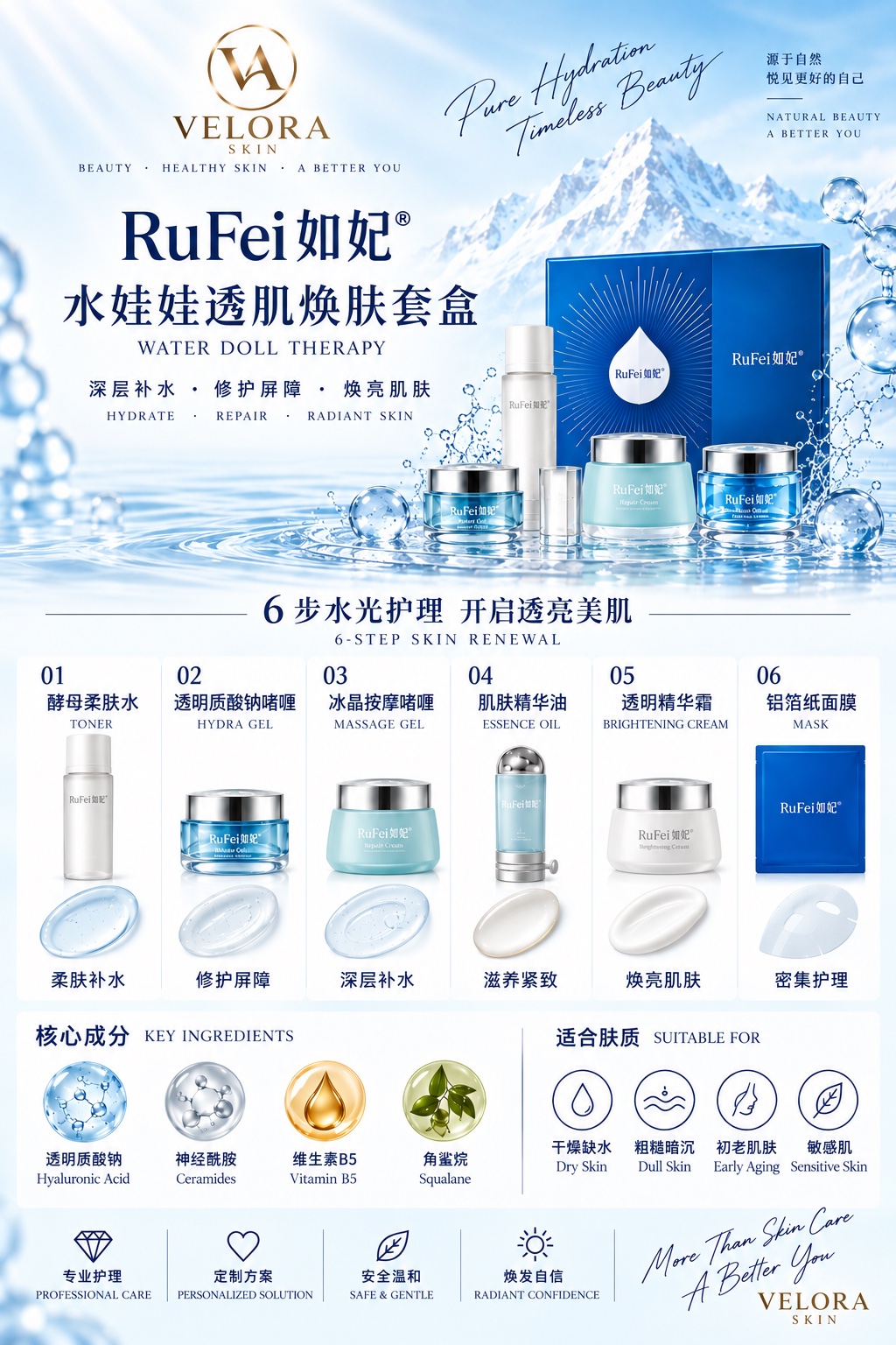 水娃娃补水护理